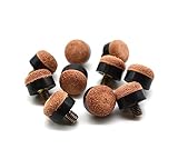 BILMAG 10 STK. Queue Leder, Schraubleder Pomeranze 13mm mit Metallgewinde M4,5