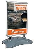 Alu Kundenstopper A1 Werbetafel Aufsteller Plakatstand mit Wassertank Windy