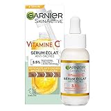 Garnier SkinActive Serum gegen dunkle Flecken, Gesichtsserum mit Vitamin C für jede Haut, Anti-Dark...