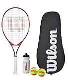 wilson Wilson Federer Tour Tennis-Set, 63,5 cm, mit Tragetasche, Wasserflasche und 2 Tennisbällen...