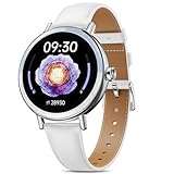 TIFOZEN Smartwatch Damen, 1,27 HD Screen Rund Klein Armbanduhr mit...