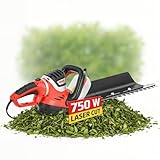 Hecht Profi Elektro Heckenschere elektrisch mit starken 750 Watt – Mit innovativem Laser Cut...