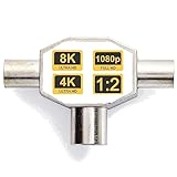 TronicXL Antennenverteiler Koax Geschirmtes Metallgehäuse T Koaxweiche Koax Zweigeräte Verteiler...