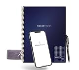 Rocketbook Matrix Digitales Notizbuch Millimeterpapier Seiten - Wiederverwendbarer Notizblock - 21,6...
