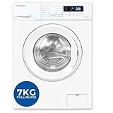 Exquisit Waschmaschine 7kg, Energieeffizienzklasse A, max. 1400 U/Min, Kurzprogramm, Mixprogramm,...