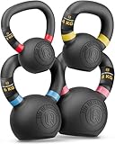 HQ Germany® Powdercoat Kettlebell | Vollguss | 2-32kg | Starter-Sets | ±2,0% Gewichtstoleranz,...