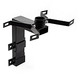 Wiltec Wandhalterung schwarz 50 x 120 x 250 mm für US Mailbox, amerikanischer Briefkasten mit...