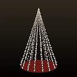 LILENO HOME Lichterkette Weihnachtsbaum/Fahnenmast 800 cm - 400 LED für außen u. innen -...