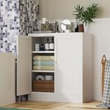 Karlovit Badezimmer-Aufbewahrungsschrank, Metall-Badezimmer-Boden-Organizer und Aufbewahrung,...