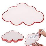 60 Stück Wolken Moderationskarten Set, Moderationskarten mit selbstklebende Klettband,...