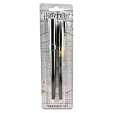 HARRY POTTER Stift und Bleistift Set (Zauberstab und Besen Design) Kugeschreiber, Stifte-Set...