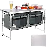 VEVOR Campingküche inkl.Tragetasche Campingschrank Einstellbar Campingschrank, Reiseküche...