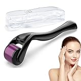 JIEYUCHU Bartroller 0.5mm, Derma Roller, Dermaroller Bart, Microneedling Roller mit 660 Nadeln, Bart...