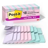 Post-it 100 % recyceltes Papier, super klebrige Pop-Up-Notizblöcke, 7,6 cm x 7,6 cm, Haftnotizen...