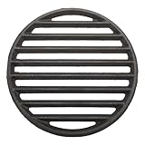 SUMTree Rund Gusseisen Grillrost Verdickter Gitterrost Schwarz Gussrost Haltbar Ofenrost Tafelrost...