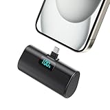 Mini Powerbank 5200mAh, Klein Power Bank USB C PD Externer Akku, Compact LCD Digitalanzeige Akkupack...