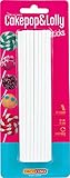 DECOCINO Cake Pop & Lolly Sticks – 24 STK, ca. 15 cm – Wiederverwendbare Stiele aus Kunststoff,...