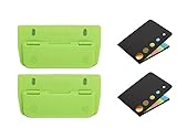 Taschenlocher Kunststoff, 2 Stück Taschenlocher mit 2 Stück Haftnotizen, Taschenlocher Mini Locher...