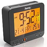 Hama Funkwecker Digital RC550 (Funkuhr mit Nachlicht, Digitalwecker mit Temperatur- und...