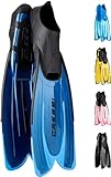 CRESSI Agua Fins Blue 37/38 - Self Adjusting Flossen für Tauchen, Apnoe, Schnorcheln und Schwimmen,...