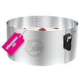 Sallys Tortenring 10 cm - Durchmesser Verstellbar 17-30 cm - Backform aus Rostfreiem...