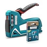 NOVUS TOOLS Handtacker J-25 Set mit 1800 Klammern │ Kleiner 2-in-1 Metall-Tacker für Holz mit...