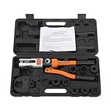 C-Juzarl Rohrpresszange Hydraulisch 10T Presszange mit V-Kontur und U-Kontur, Crimpzange...