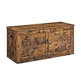 VASAGLE Storage Chest, Storage Bench, Blanket Box with 2 Safety Hinges, Shoe Storage Bench, Barn...