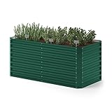 ok-Living Hochbeet Kräuterbeet Gemüsebeet rechteckig 180x90x80cm (LxBxH) grün Pflanzkasten...