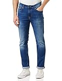 Tommy Hilfiger Herren Ryan Rlxd Strght Wmbs Jeans, Wilson Mid Blue Stretch, 33W / 32L EU