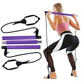 GLKEBY Pilates Stick Kit, mit einstellbarem Widerstand und tragbarem Pilates Übungsstock, geeignet...