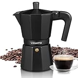 VINATO Espressokocher, Aluminium Espressokocher für die Herdplatte, Italienische Kaffeekocher,...