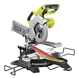 RYOBI 18V ONE+ Akku Kapp-/Gehrungssäge R18MS216-0 (Kappsäge mit Zugfunktion, stufenloser...