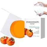Persimmon Soap, Persimmon Kernseife Natur,Seife für Gesicht und Körper, Feste Seifen,...