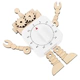 Supvox Holz Busy Board für DIY Lernspielzeug mit Zahnrädern und Timer Fein Verarbeitetes...