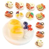 Beaupretty 12 Stück Teiliges Miniatur Dessert Realistische Snack Modelle für Puppenhaus Dekoration...
