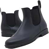 Acfoda Gummistiefel Damen Kurzschaft Regenstiefel Wasserdicht Lack Regenschuhe Frauen...