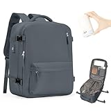 VENATIN Vakuum Rucksack Handgepäck mit pumpe,Reiserucksack Vakuum rucksack mit vakuumsystem,...