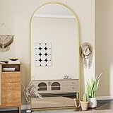 Koonmi 76 x 171 cm Gewölbter Top Ganzkörperspiegel mit Runden Ecken - Ganzkörperspiegel Groß...