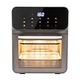 13 L Elektrobackofen, 1350W Mini-Backofen mit LCD-Touchscreen & Timer, Multifunktionsofen 2...