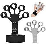 Vicloon Fingertrainer,Finger Extensor Exerciser mit Handgelenkschoner,Fingertrainer Silikon,...