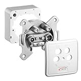 GigaBlue GB4 Satdose 4-Fach Enddose Twin Antennendose Class A Sat Dose 2X Sat 1x Radio 1x TV Aufputz...
