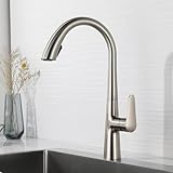 ISCBAFYX Küchenarmatur mit herausziehbarer Brause, heiß und kalt, Einzelloch, 360° drehbar,...