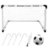 Kamiya Fußballtor, Faltbares Fußballtor Kinder, Fussballtore für Garten Kinder 90 x 60 x 60cm, 5...