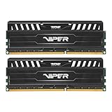 Patriot Memory Viper 3 PV316G160C9K Black Mamba Arbeitsspeicher 16GB (1600MHz, CL9, 2X 8GB) DDR3-RAM...