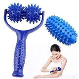 Massageroller Mit Griff,Auswechselbare Massage Roller mit 3 Igelball...