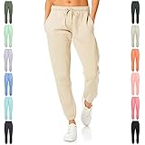 Light & Shade Damen Soft Touch Loungewear Jogginghose Jogger, Sand, M