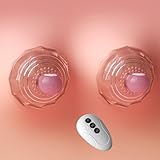 ZWFUN Brustwarzensauger Brust Pumpe mit 10 Vibrationsmodi, Fernbedienung Brustmassagegerät...