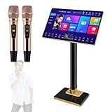 21,5 Zoll Professionelles Karaoke-System, Kapazitive Touchscreen Karaoke-Maschine mit Drahtlosem...