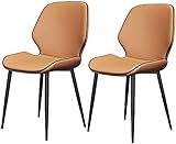 Küchenstühle, Esszimmerstühle aus PU-Leder, gepolsterte Stühle im europäischen Stil mit...